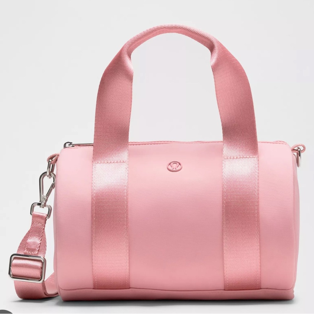 Lululemon Knit Nylon Mini Barrel Duffle Bag 5L PINK TIDE NWT
